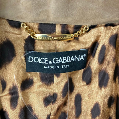 Dolce & Gabbana Rider's Jacket Beige Suede 46 — view 3