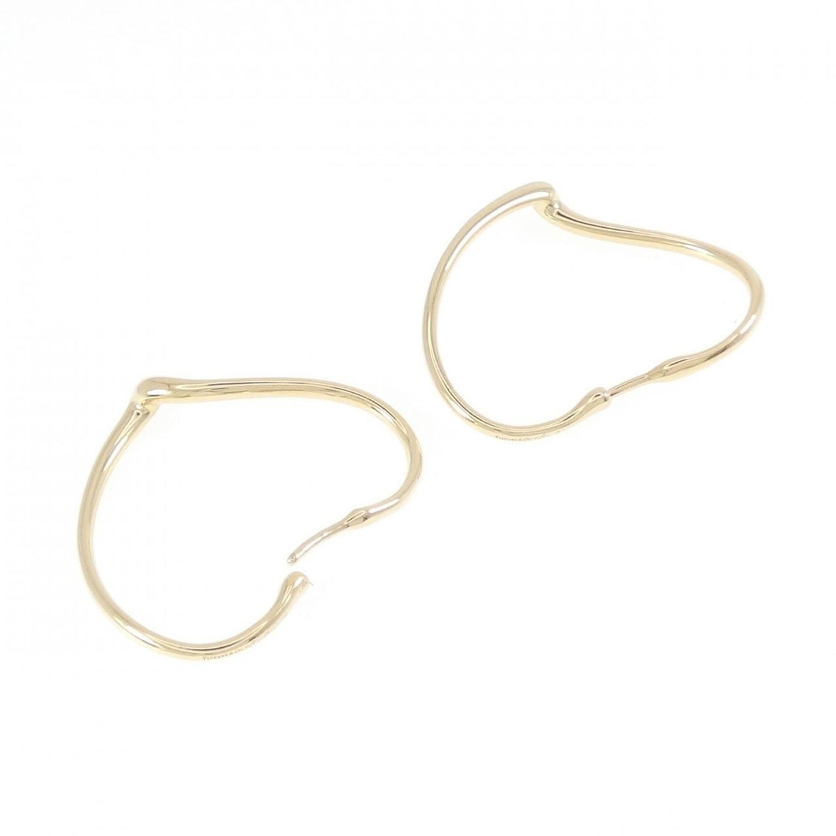 Tiffany & Co Open Heart Hoop Earrings — view 3