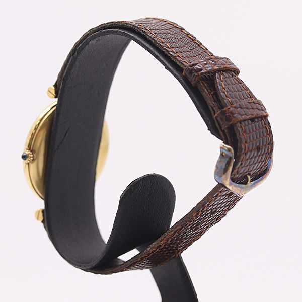 Cartier Must Vendome Vermeil 17 Striped Dial Watch — view 3