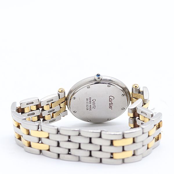 Cartier Panthere 2 Row Ivory Dial YG SS Combo Color Watch — view 4