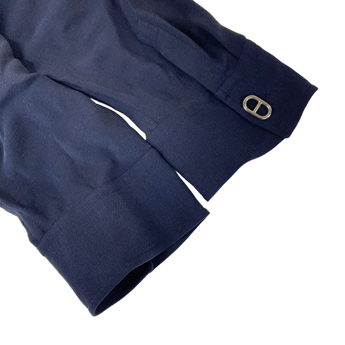 Hermes Dress S Dark Navy Silk 36 — view 6