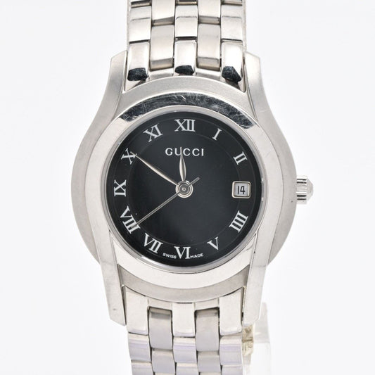 Gucci Watch Black Silver