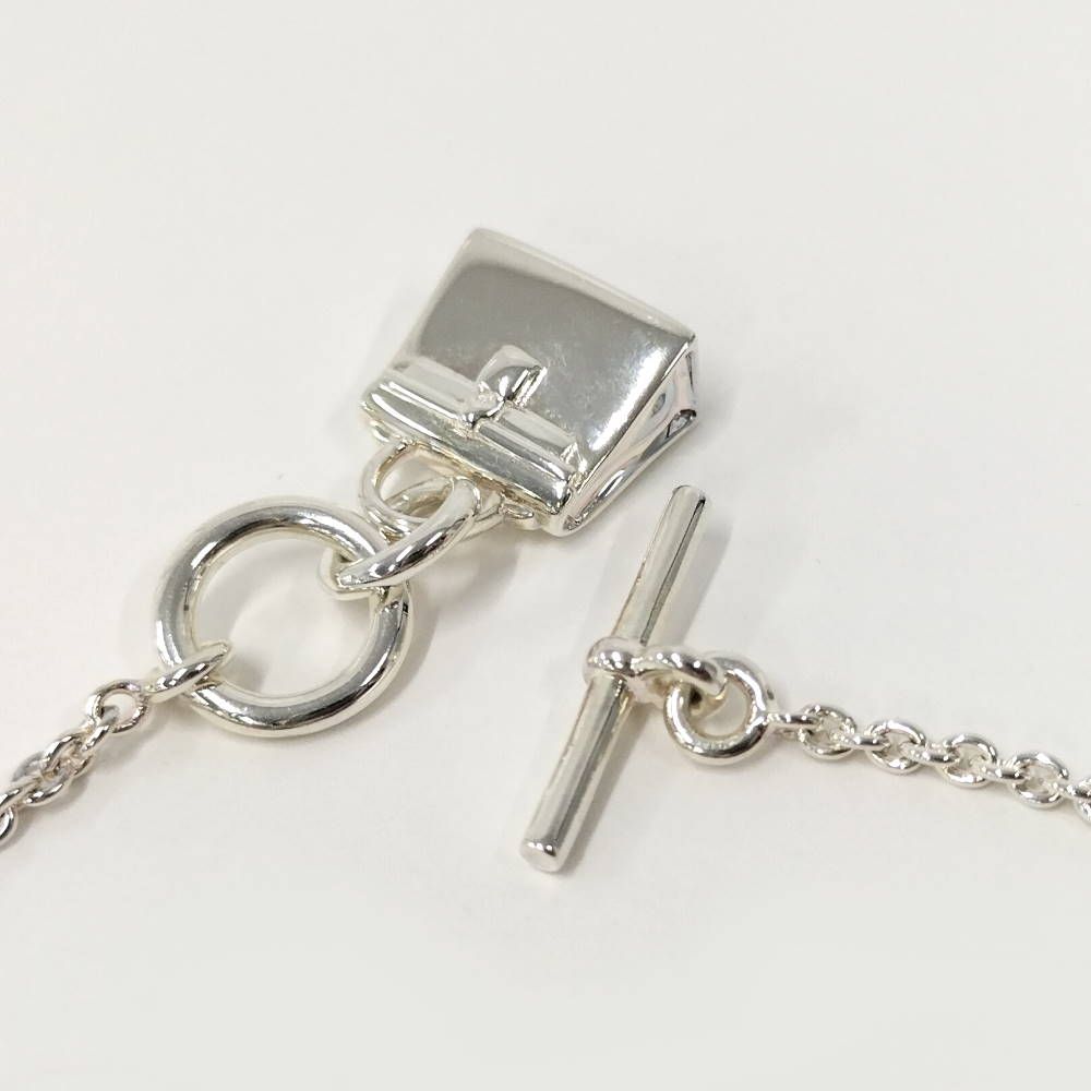 Hermes Amulette Kelly Necklace Silver — view 4