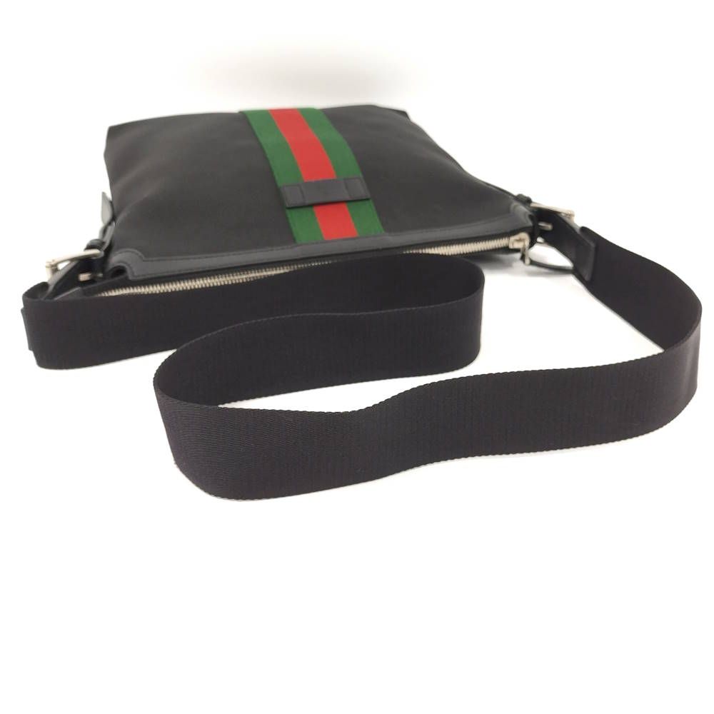 Gucci Messenger Bag Sherry Nylon Canvas Black — view 4