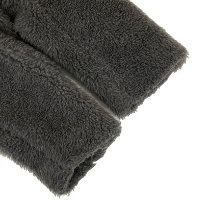 Max Mara Coat Teddy Bear Icon Dark Gray Long Sleeve Winter Wool Alpaca S — view 5