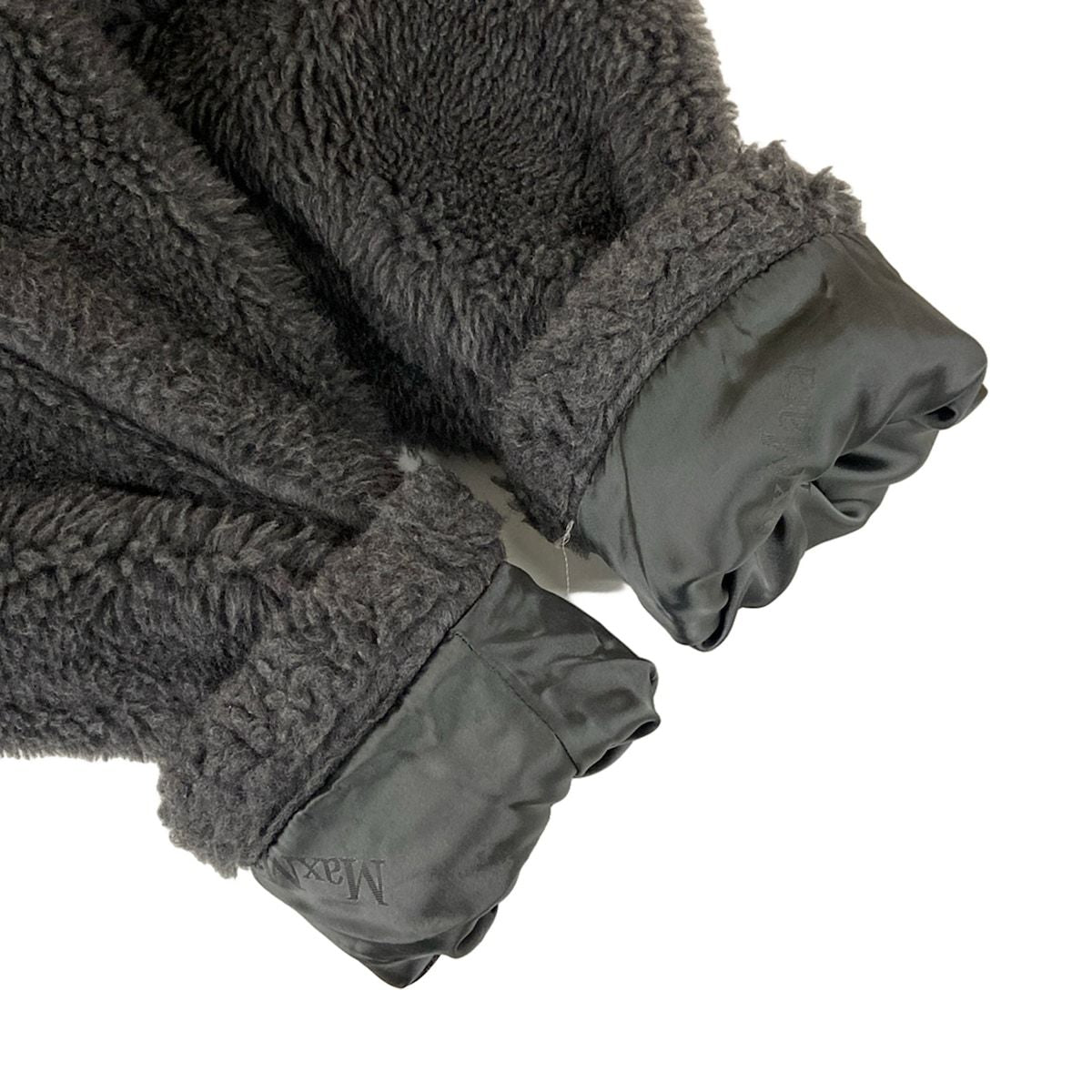 Max Mara Coat Teddy Bear Icon Dark Gray Long Sleeve Winter Wool Alpaca S — view 6