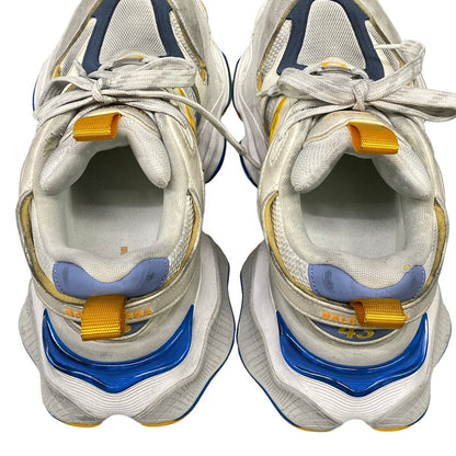 Balenciaga Sneakers White Blue Gray Dark Yellow Leather — view 7