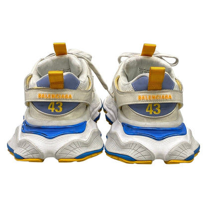 Balenciaga Sneakers White Blue Gray Dark Yellow Leather — view 6