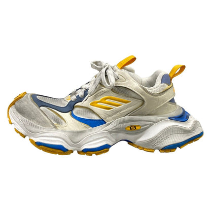 Balenciaga Sneakers White Blue Gray Dark Yellow Leather