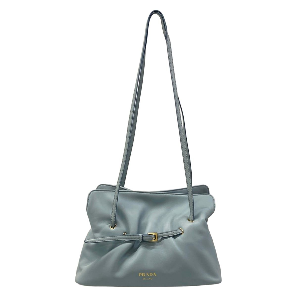 Prada Shoulder Bag Dada Small Light Blue Leather