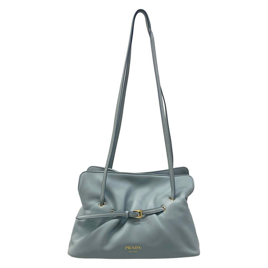 Prada Shoulder Bag Dada Small Light Blue Leather