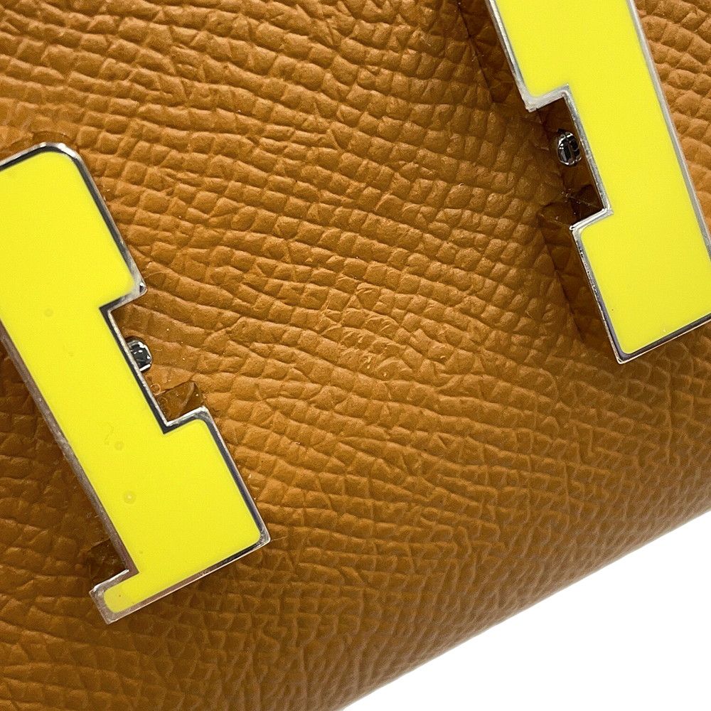 Hermes Wallet Constance to Go Long Sesame Lacquer Epsom — view 6