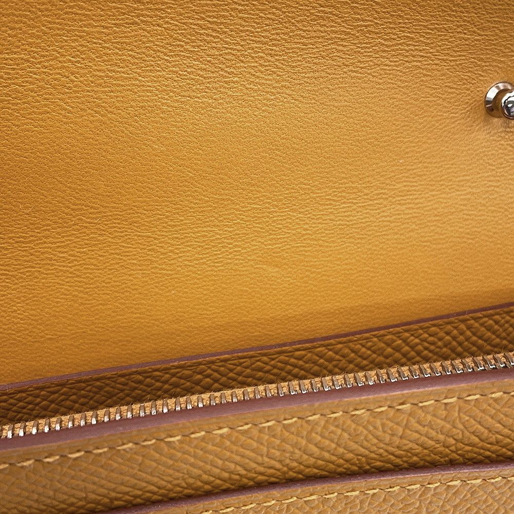 Hermes Wallet Constance to Go Long Sesame Lacquer Epsom — view 7