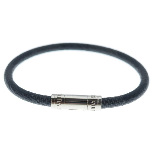 Louis Vuitton Damier Bracelet Keep It Black Silver
