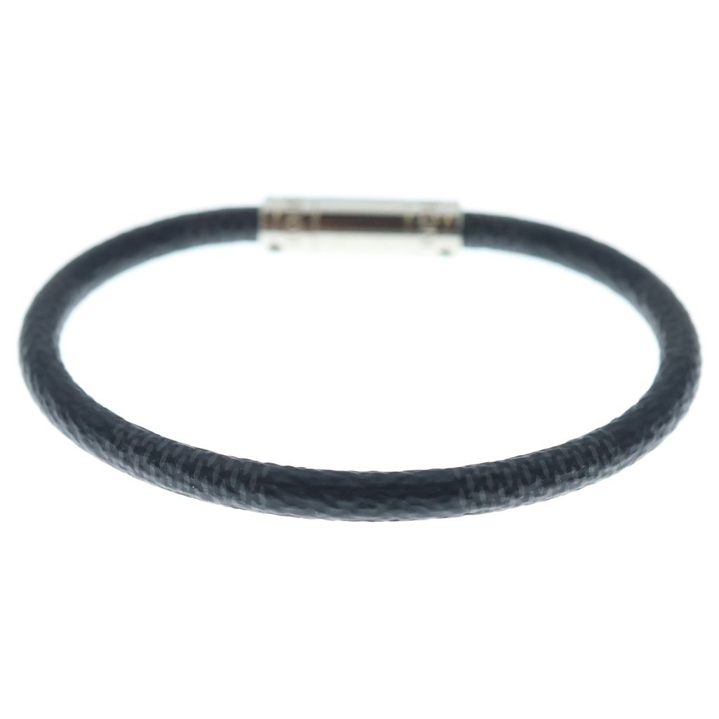 Louis Vuitton Damier Bracelet Keep It Black Silver — view 2