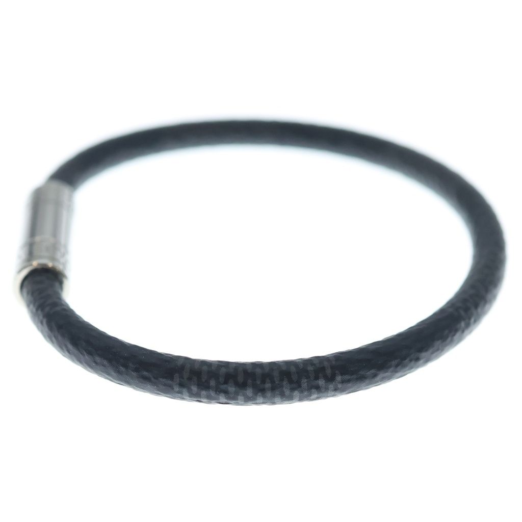 Louis Vuitton Damier Bracelet Keep It Black Silver — view 4
