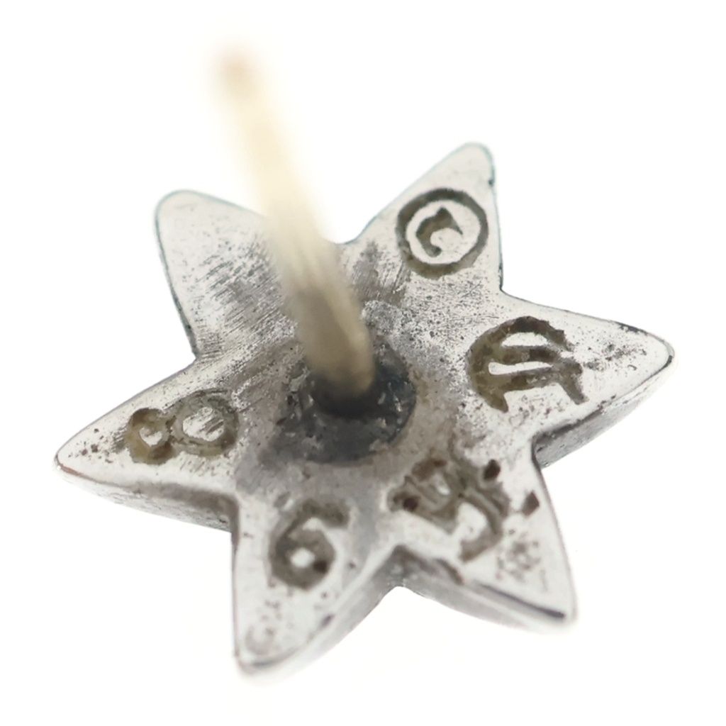 Chrome Hearts CO Star Stud Earrings Silver — view 6
