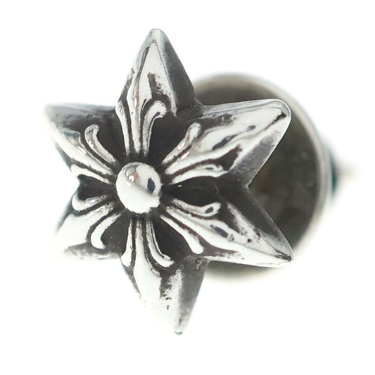 Chrome Hearts CO Star Stud Earrings Silver