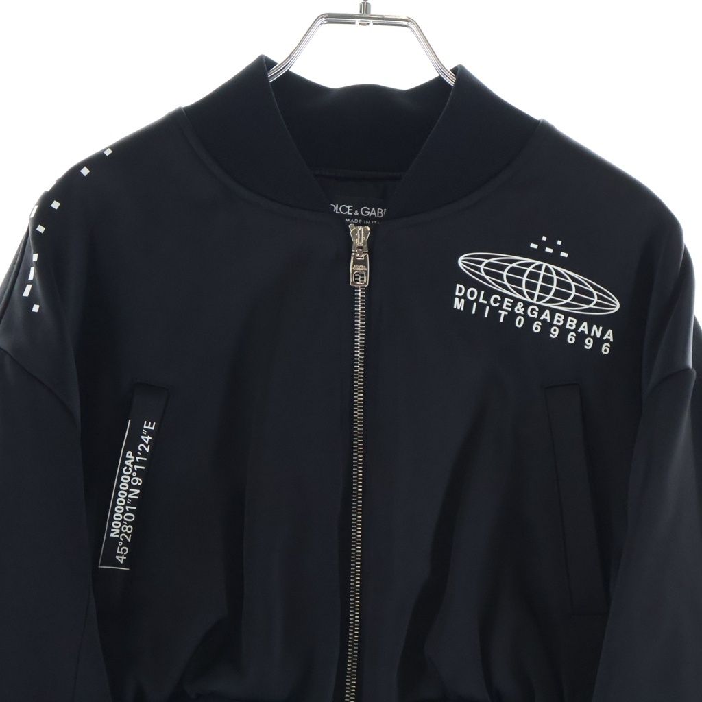 Dolce & Gabbana Print Bomber Jacket Flight Black — view 3