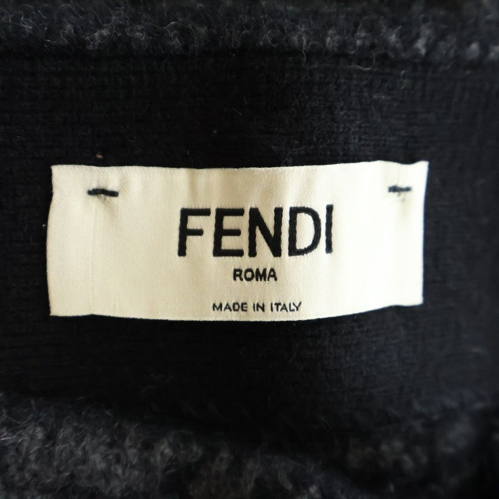 Fendi Zucca Skirt Black Cashmere — view 6
