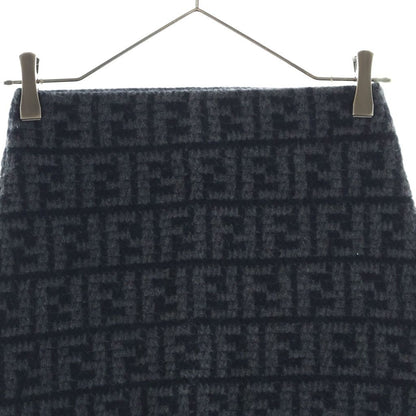 Fendi Zucca Skirt Black Cashmere — view 3
