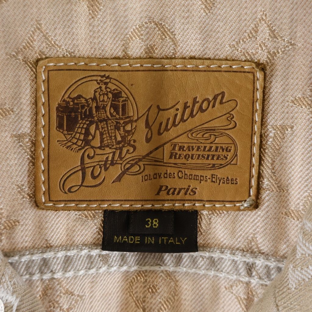 Louis Vuitton Monogram Denim Rider's Jacket Beige — view 6