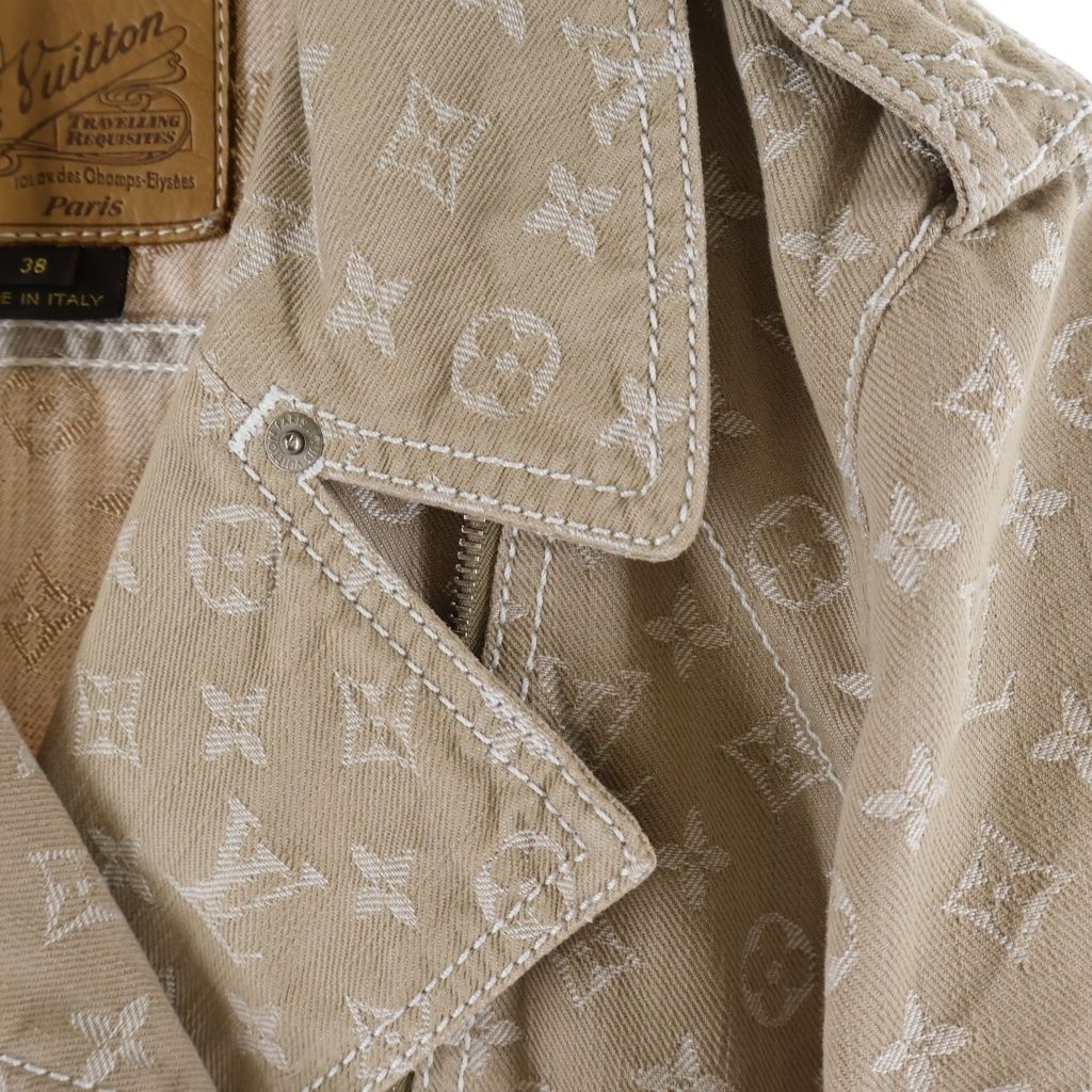 Louis Vuitton Monogram Denim Rider's Jacket Beige — view 4