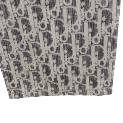 Dior Oblique Denim Pants Slim Fit All Over Print Gray — view 5