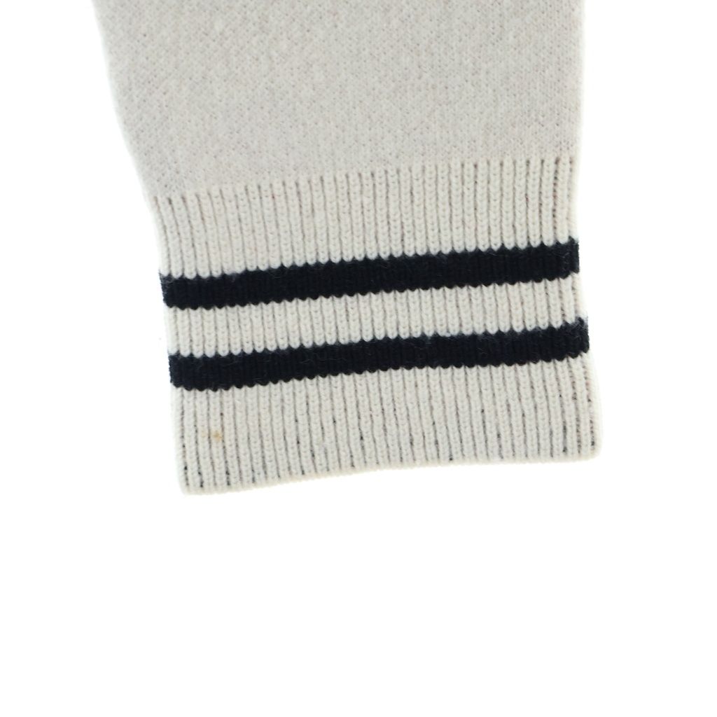 Dior Heart Logo Cashmere Knit Sweater White — view 5