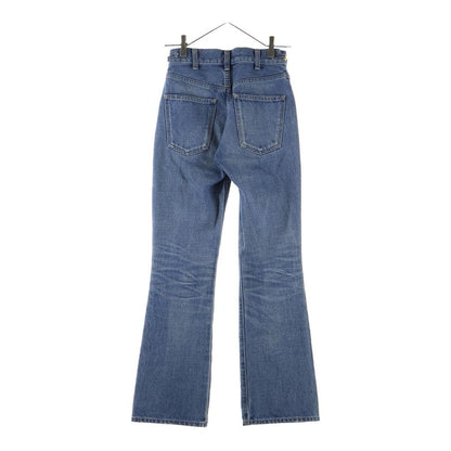 Celine Triomphe Embellishment Margaret Flare Denim Jeans Indigo — view 2