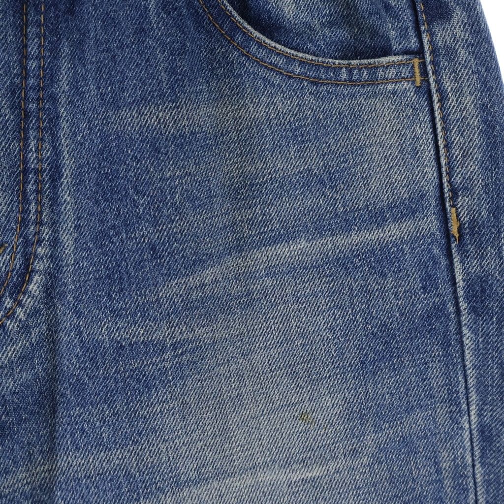 Celine Triomphe Embellishment Margaret Flare Denim Jeans Indigo — view 5