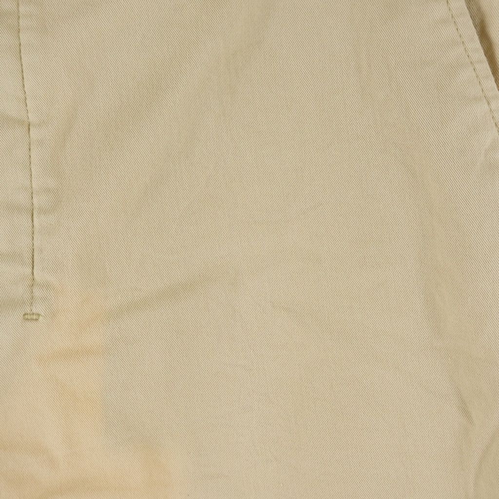 Prada Sport Rubber Logo Hem Zip Button Fly Flare Chino Pants Beige — view 3