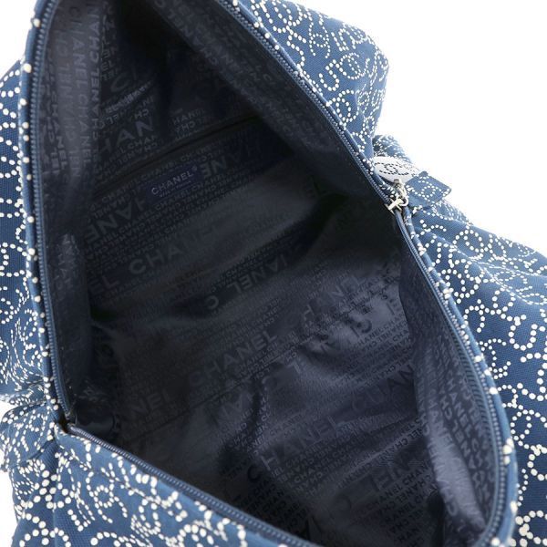 Chanel Canvas Clutch Navy — view 2