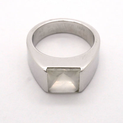 Cartier Ring Tank 18k White Gold Moonstone — view 3