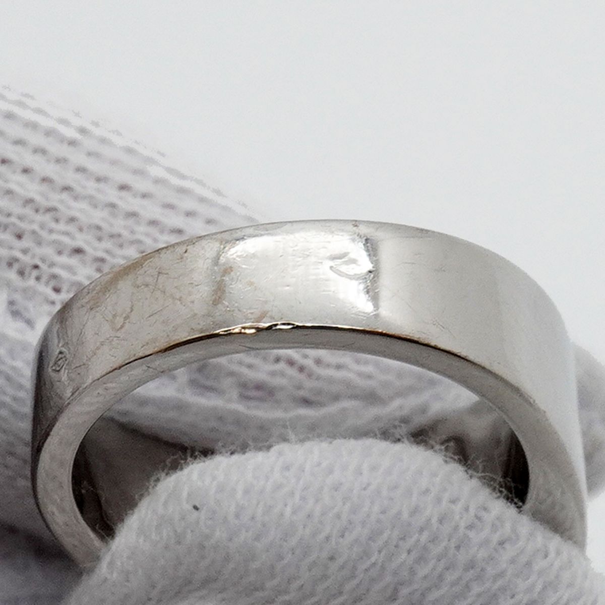 Cartier Ring Tank 18k White Gold Moonstone — view 6