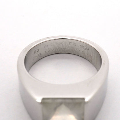 Cartier Ring Tank 18k White Gold Moonstone — view 4