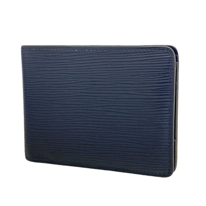 Louis Vuitton Billfold Epi Portefeuille Multiple Blue Marine Wallet