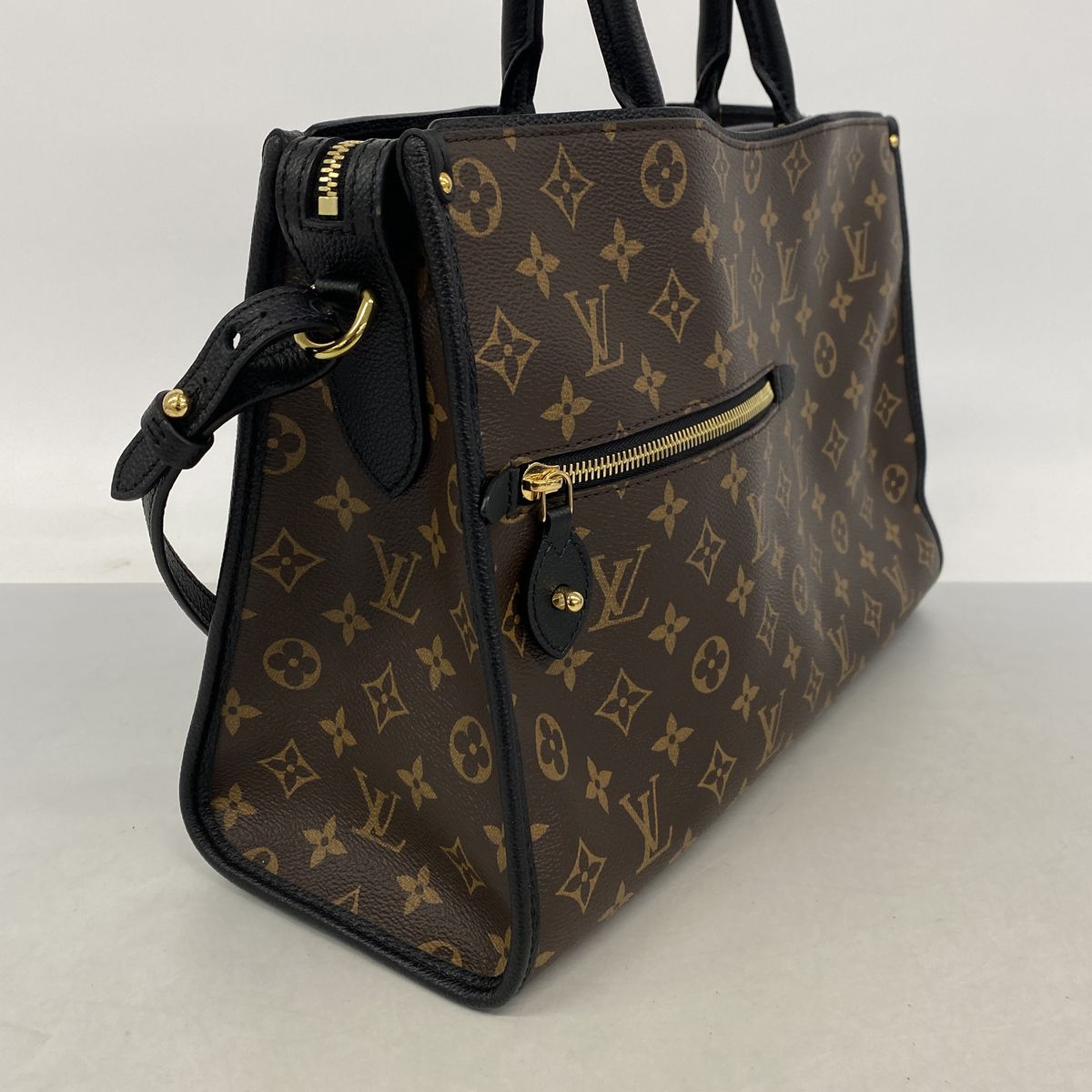 Louis Vuitton Tote Bag Monogram Popincourt MM Brown Noir 2-Way — view 2