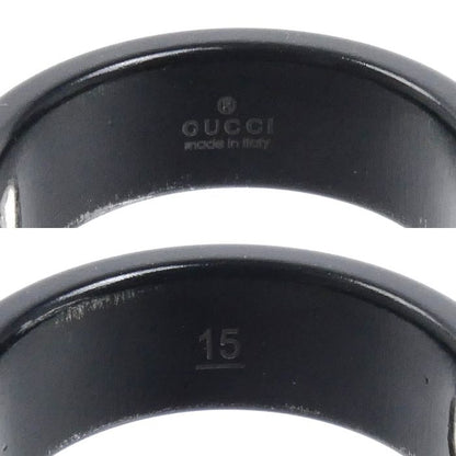 Gucci 18k White Gold Synthetic Corundum Icon Ring — view 5