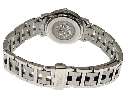 Hermes Clipper Watch Stainless Steel White Dial Quartz — view 3