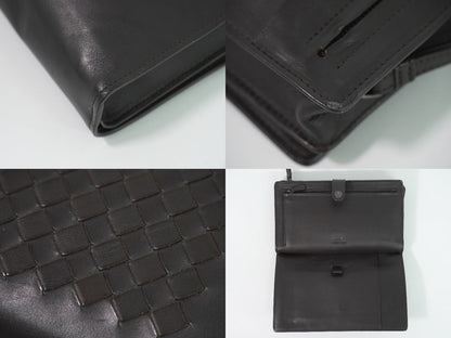 Bottega Veneta Intrecciato Continental Wallet Clutch Leather Brown — view 7