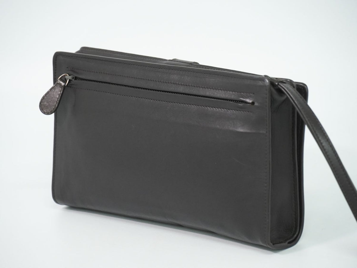 Bottega Veneta Intrecciato Continental Wallet Clutch Leather Brown — view 2