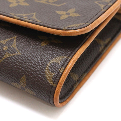 Louis Vuitton Pochette Twin GM Monogram Shoulder Bag Brown — view 6