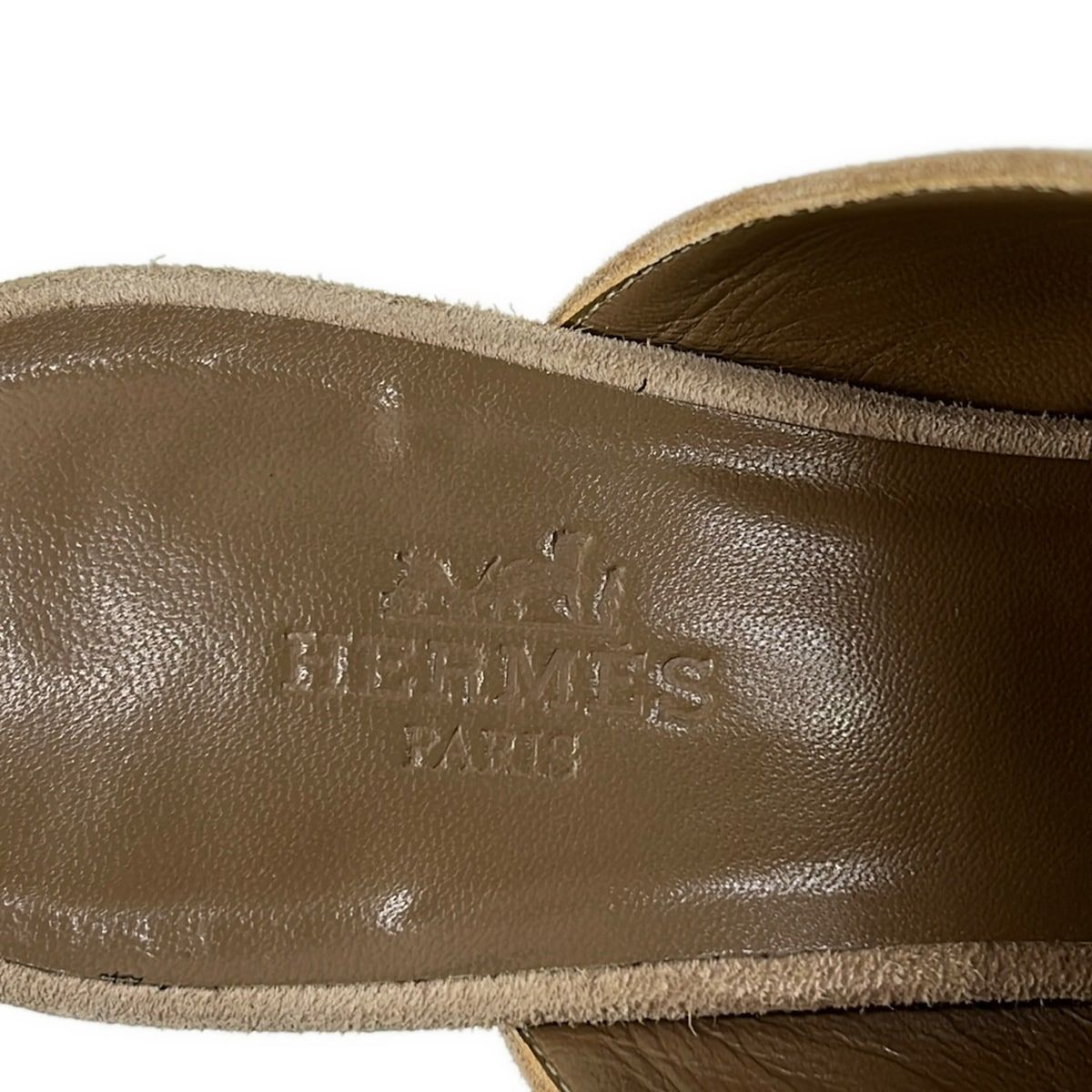 Hermes Mules Gray Beige — view 5
