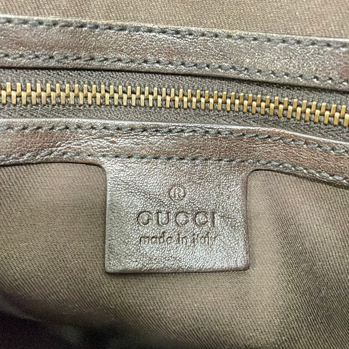 Gucci Handbag Babushka Crystal GG Beige Dark Brown Multi Leather — view 8