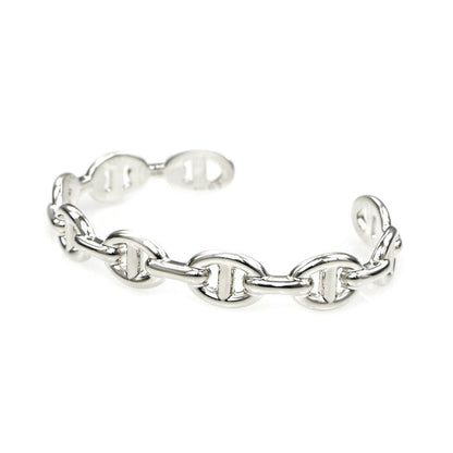 Hermes Bangle Chaine D'ancre Enchainee Silver Bracelet — view 3