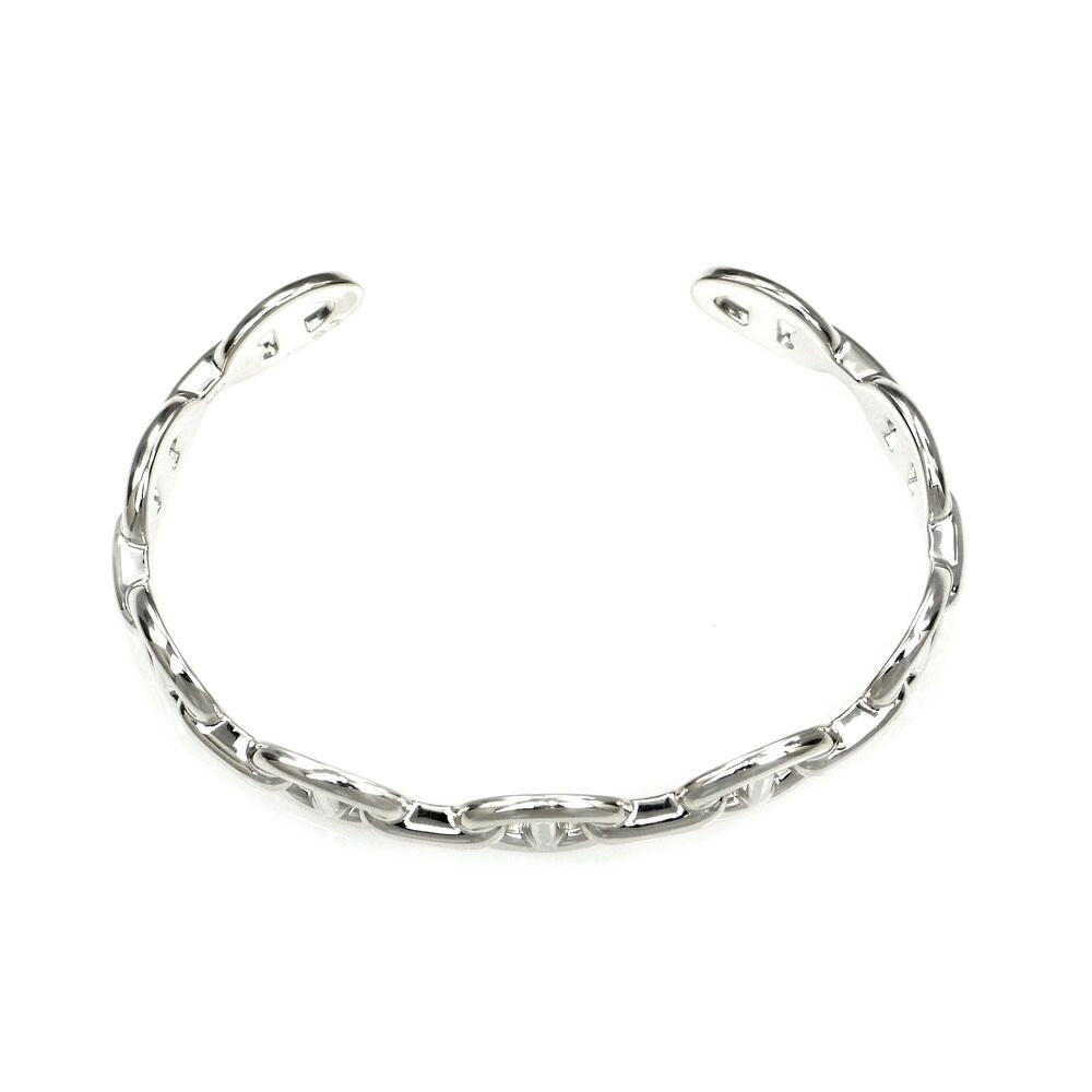 Hermes Bangle Chaine D'ancre Enchainee Silver Bracelet — view 5