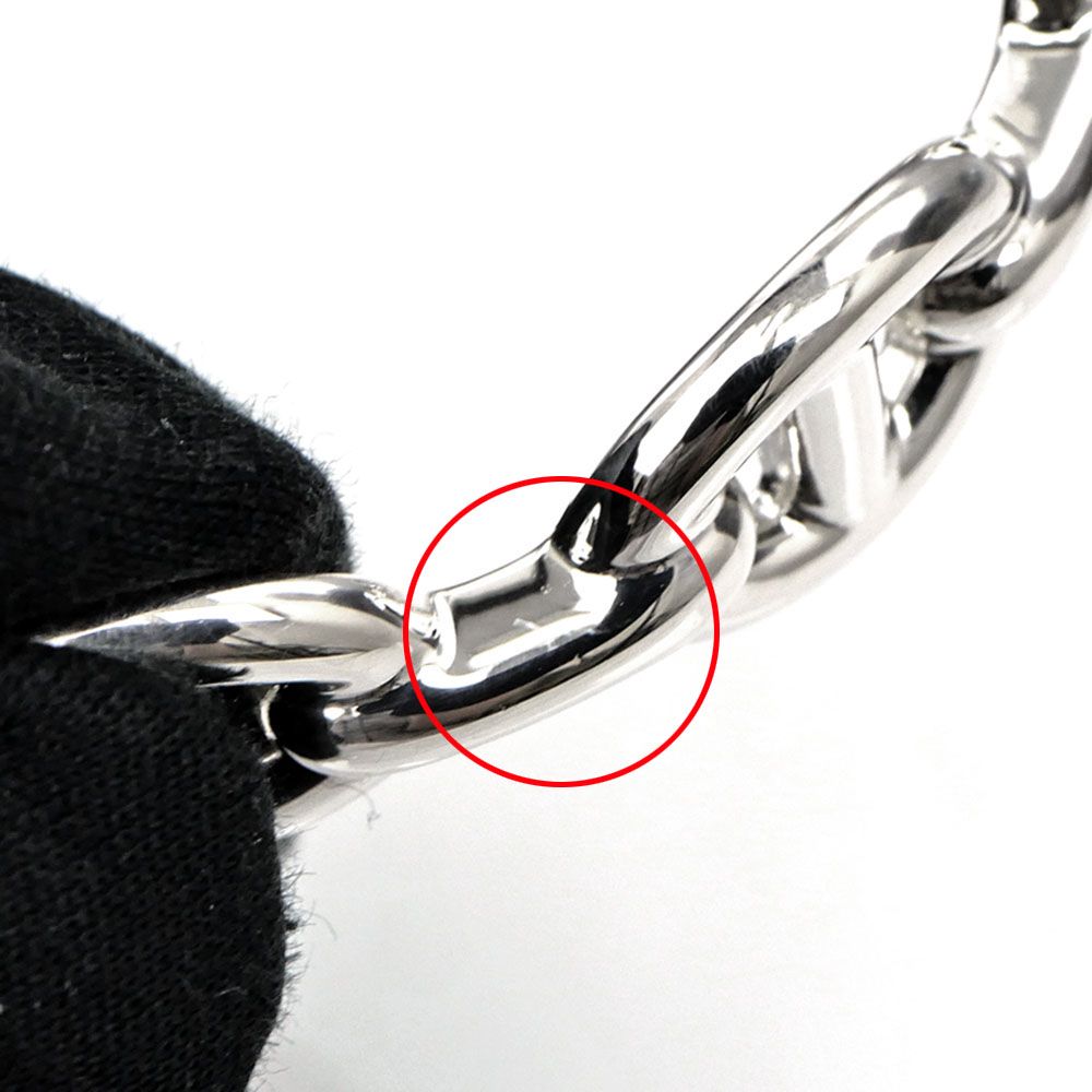Hermes Bangle Chaine D'ancre Enchainee Silver Bracelet — view 8