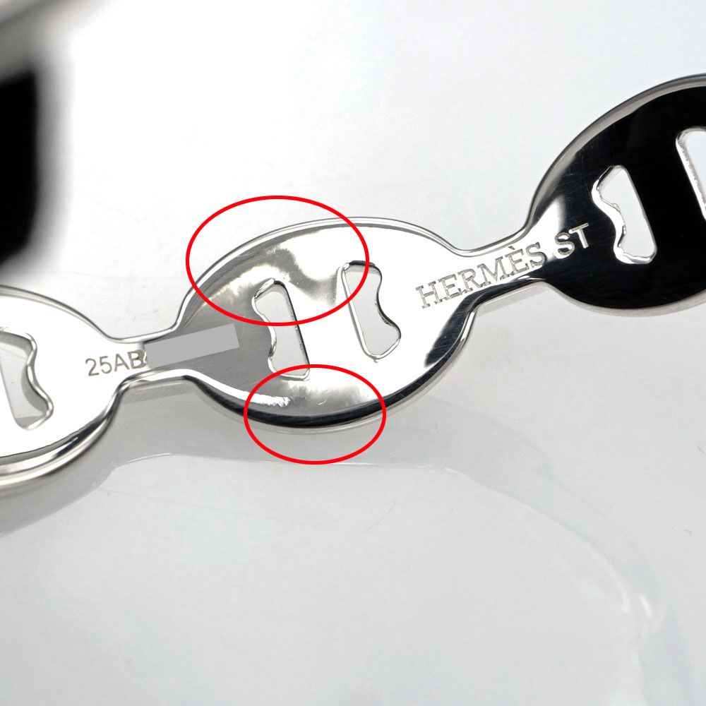 Hermes Bangle Chaine D'ancre Enchainee Silver Bracelet — view 7