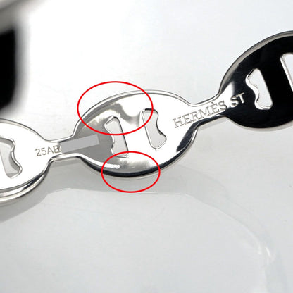 Hermes Bangle Chaine D'ancre Enchainee Silver Bracelet — view 7